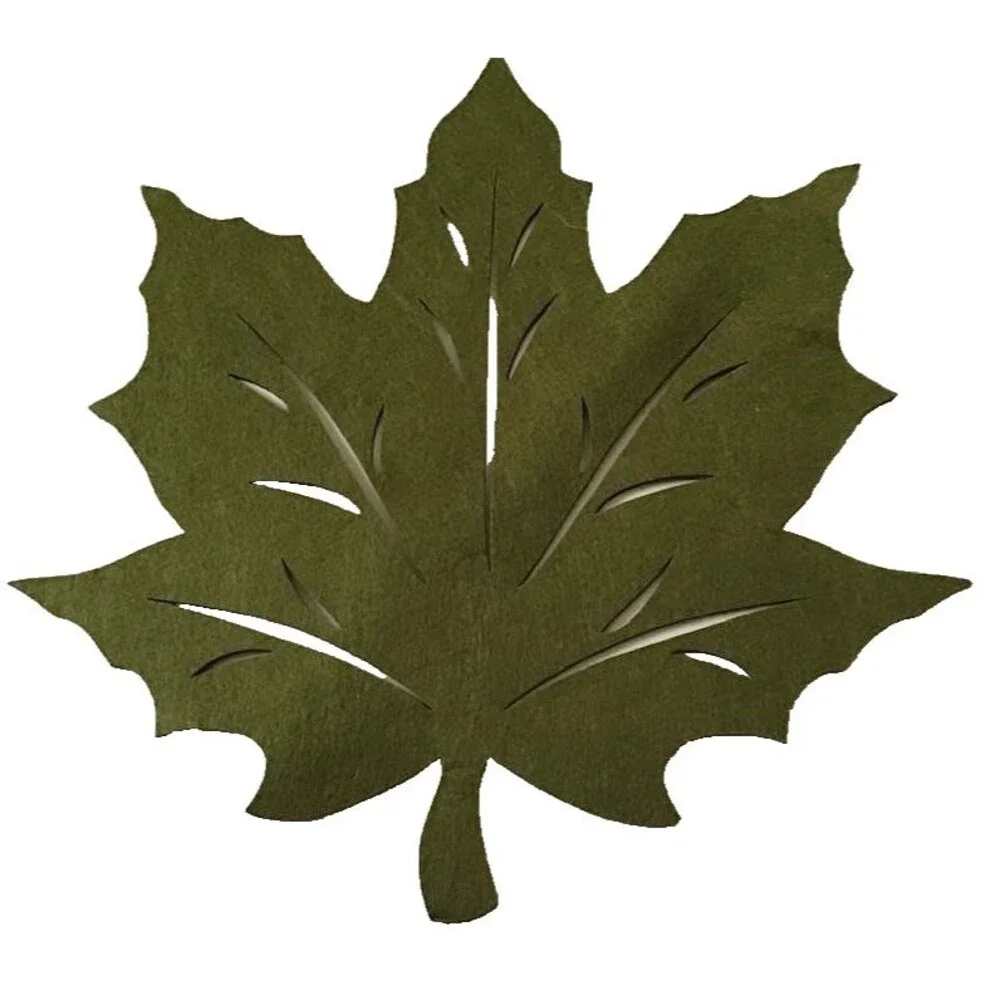 Felt Fall Leaves Maple Leaf Placemats Wall Decor Autumn Lot 6 Thanksgiving 18